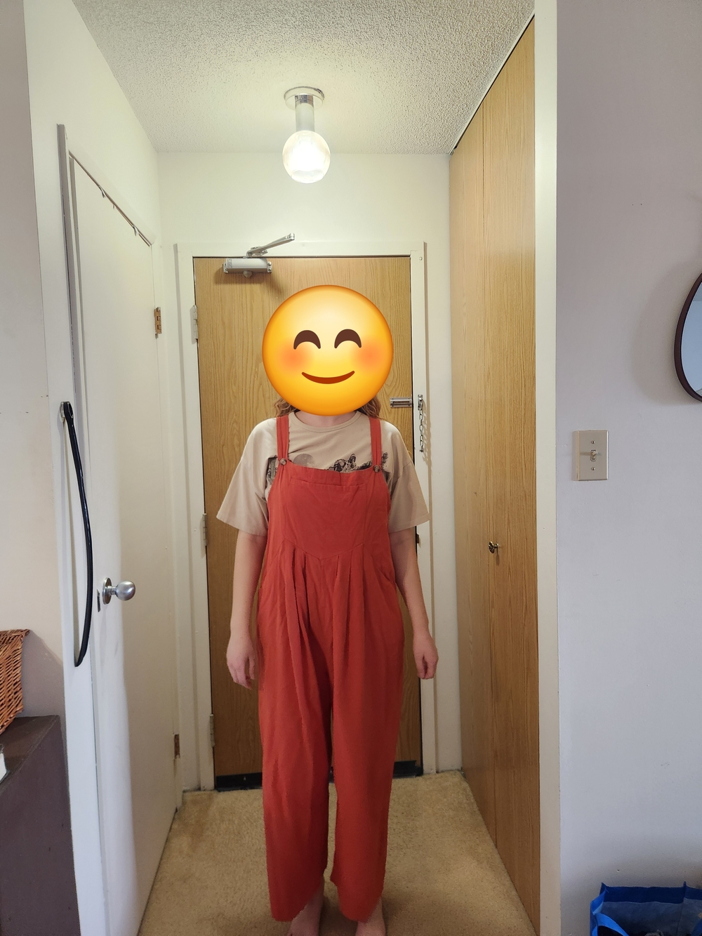 Coral Adjustable Strap Overalls
